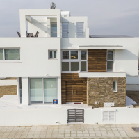 Modern house on corner plot for sale on Dekelia road, walking distance from the beach, titles guaranteed