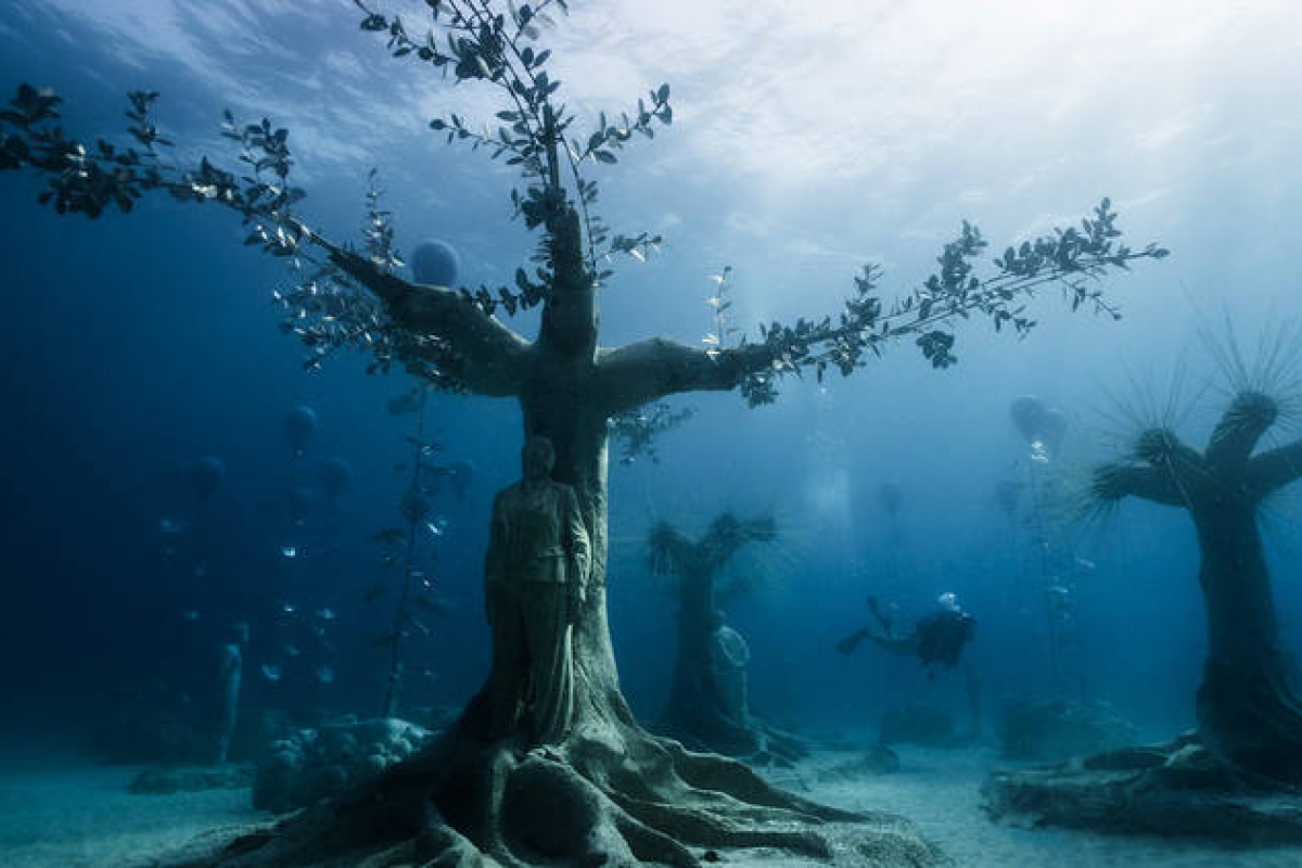 Check out this haunting new underwater sculpture park in Cyprus