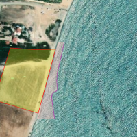 Beachfront land for sale in Mazotos